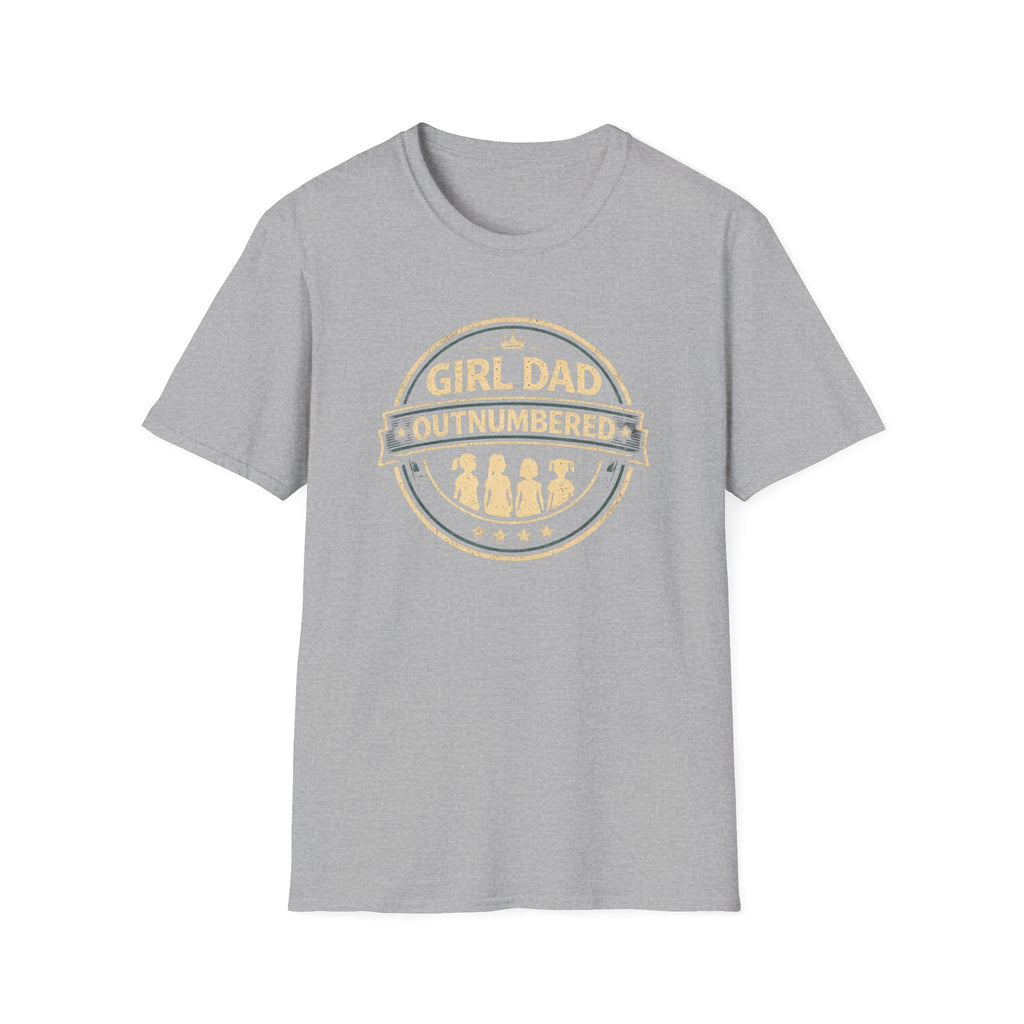 Girl Dad: Outnumbered - 4 girls - minimal T-shirt