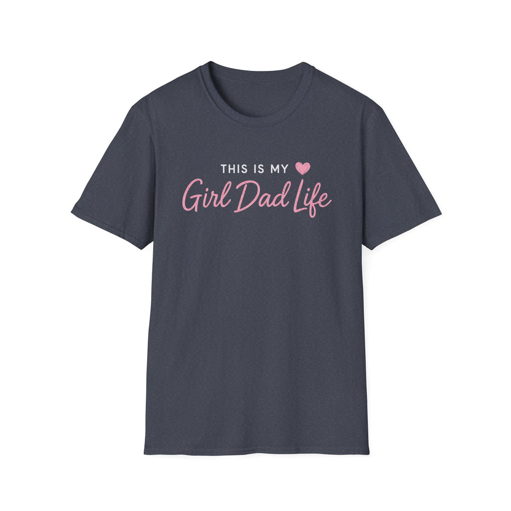 This is my Girl Dad Life - pink minimal T-Shirt