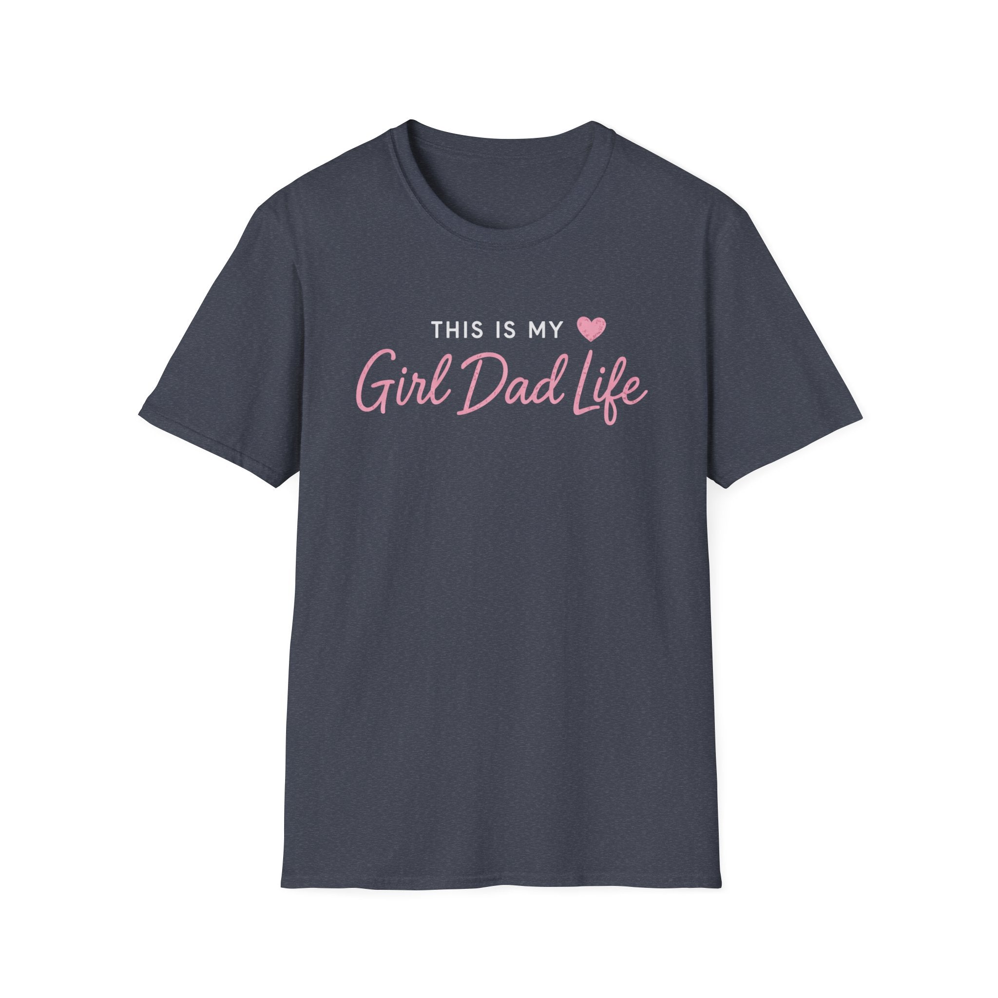 This is my Girl Dad Life - pink minimal T-Shirt