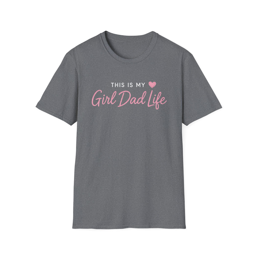 This is my Girl Dad Life - pink minimal T-Shirt
