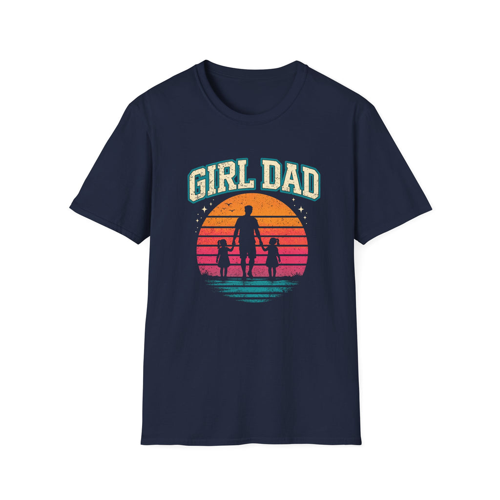 Girl Dad Sunset - 2 girls T-Shirt