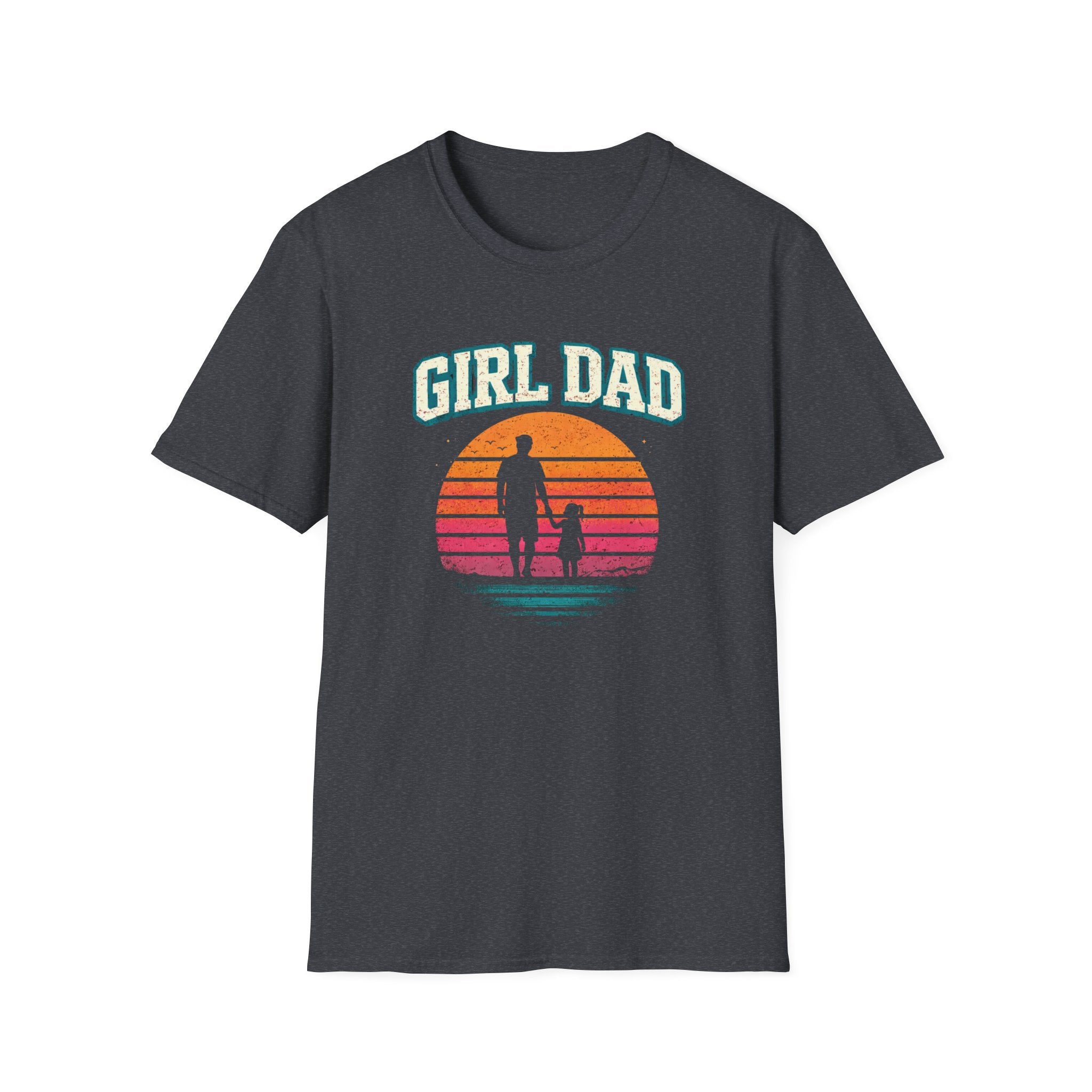Girl Dad Sunset - 1 girl T-Shirt