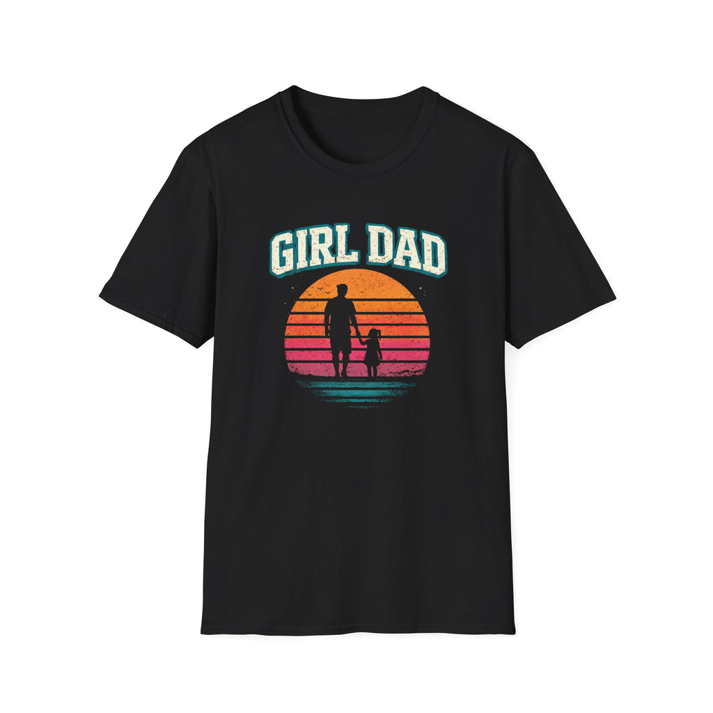 Girl Dad Sunset - 1 girl T-Shirt