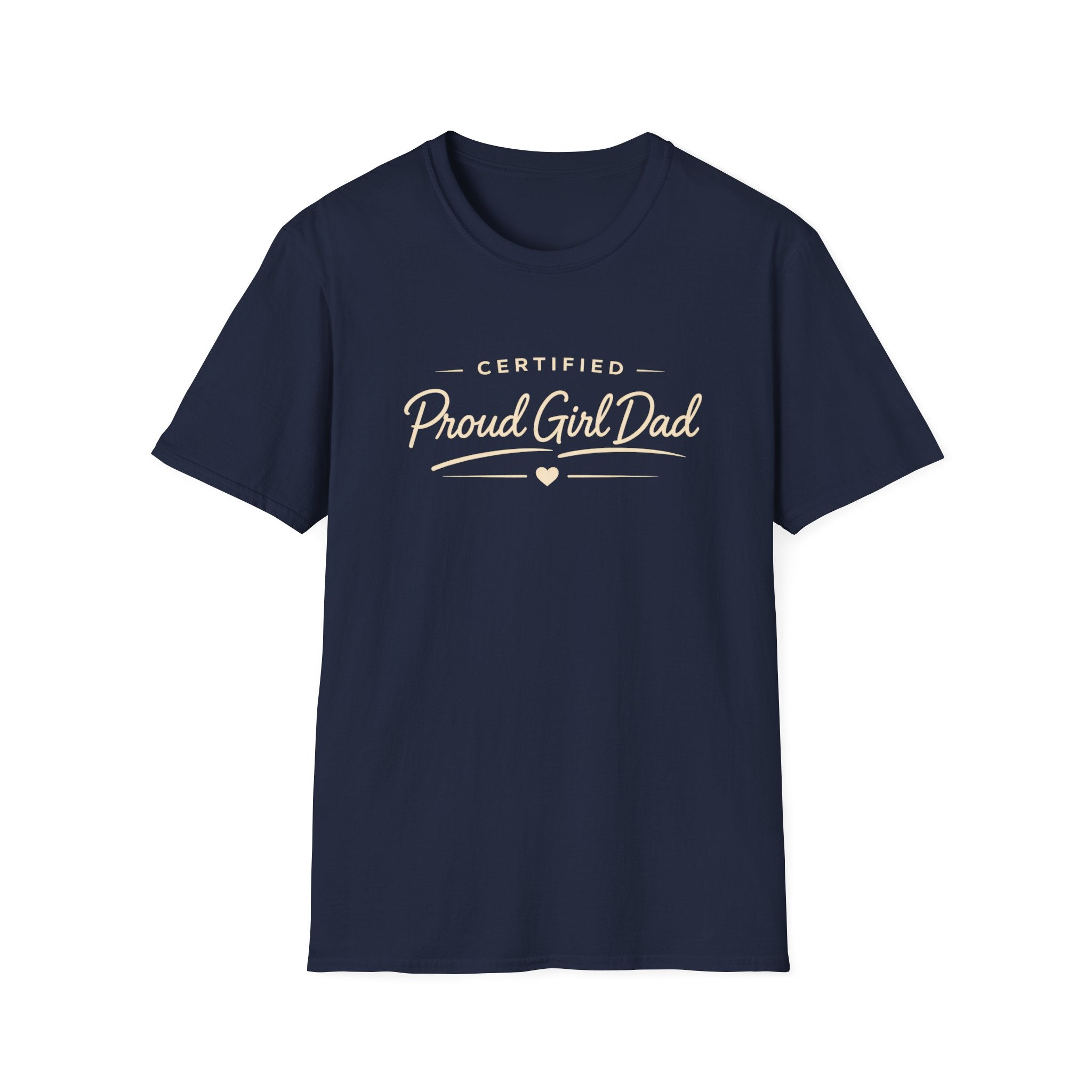 Certified Proud Girl Dad - minimal T-Shirt