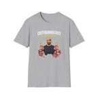 Outnumbered Dad of Girls - graphic T-Shirt