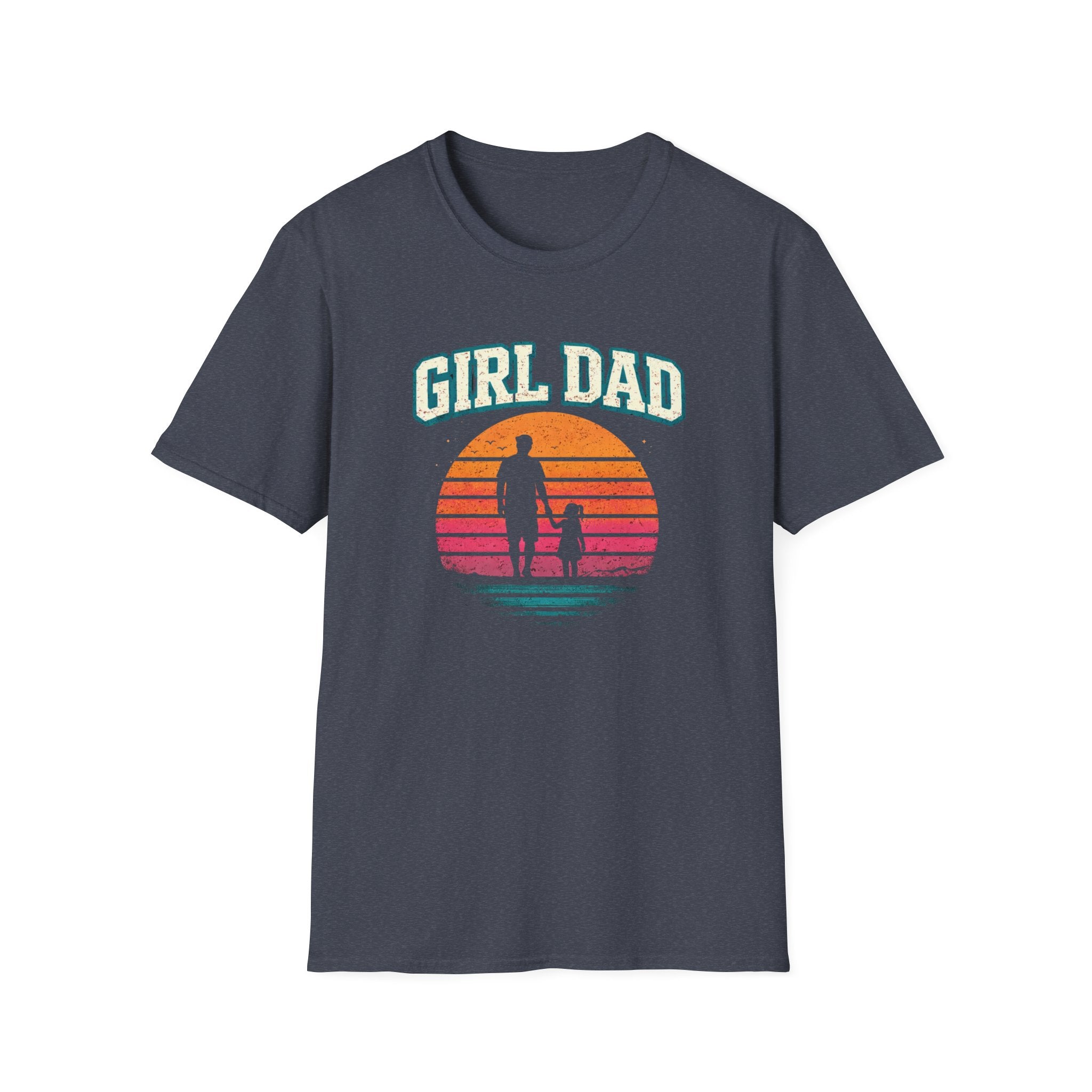 Girl Dad Sunset - 1 girl T-Shirt