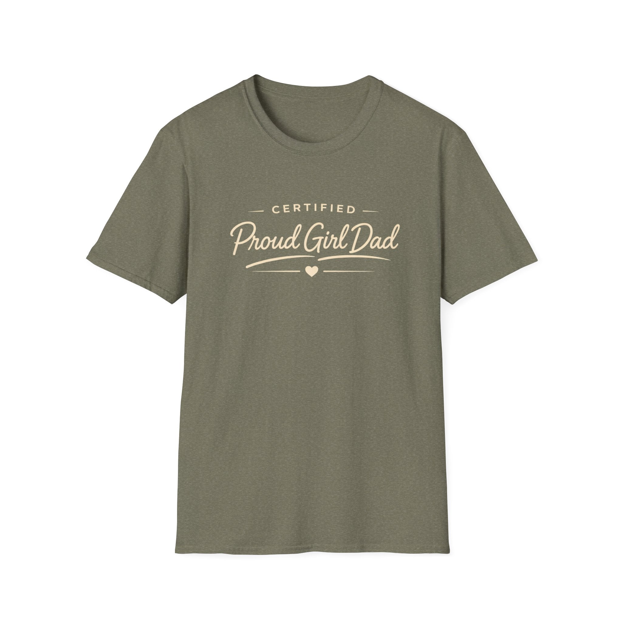 Certified Proud Girl Dad - minimal T-Shirt