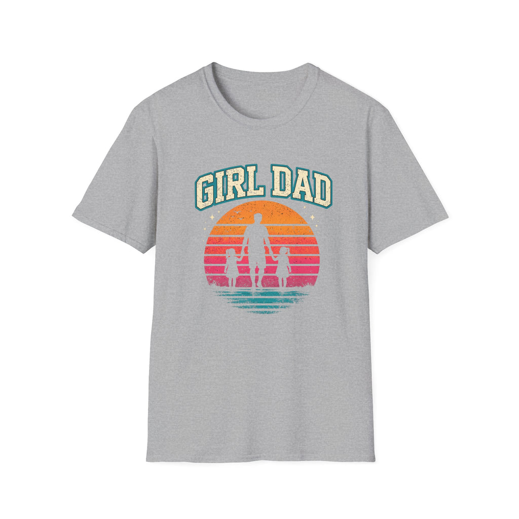 Girl Dad Sunset - 2 girls T-Shirt