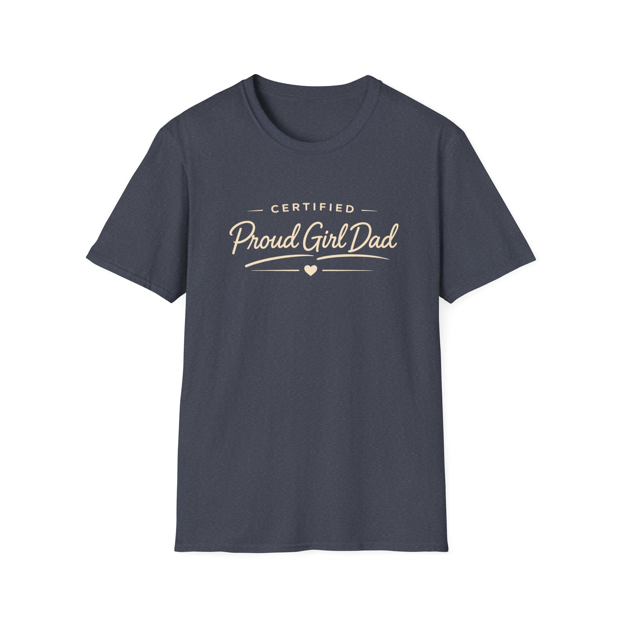 Certified Proud Girl Dad - minimal T-Shirt