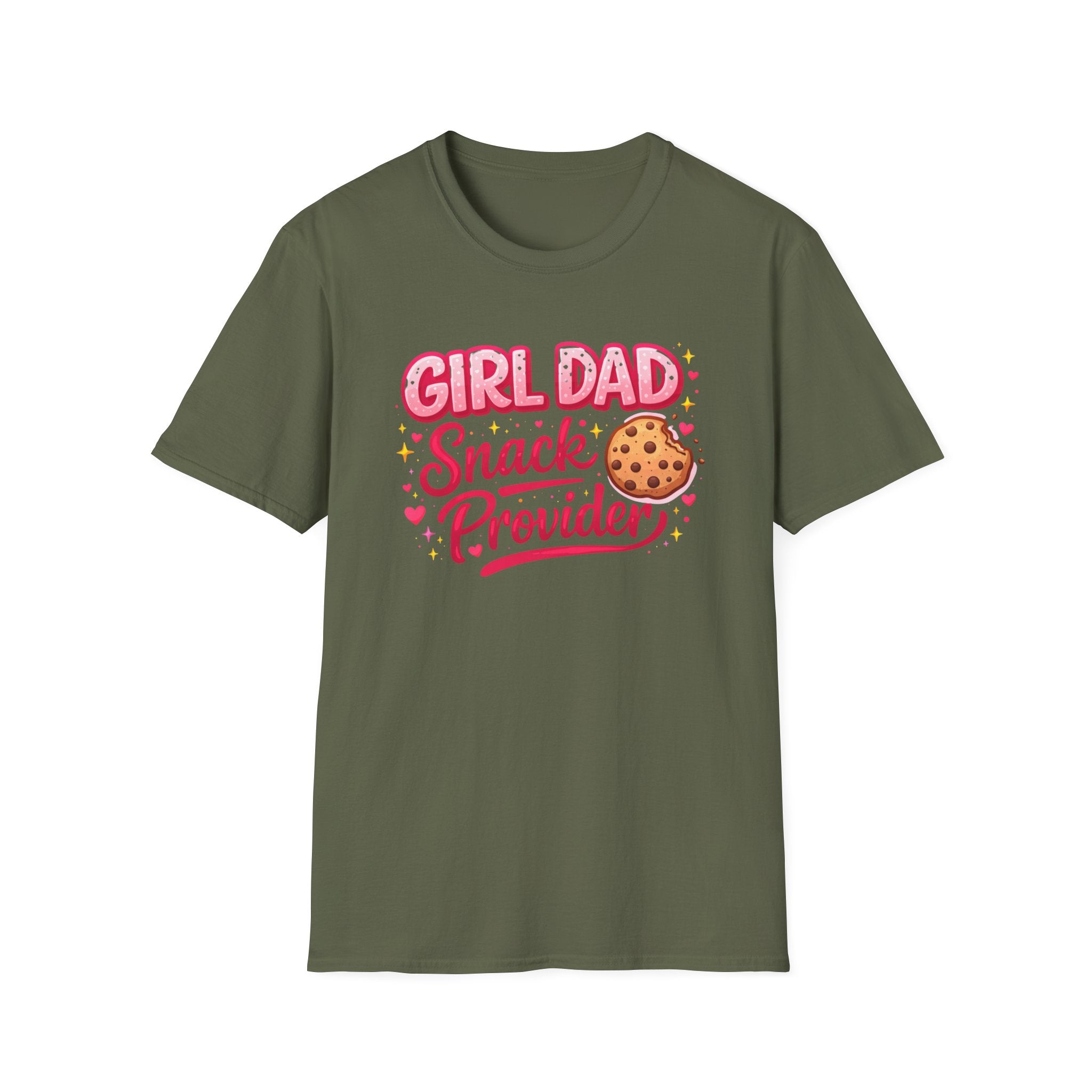 Girl Dad: Snack Provider - pink graphic T-Shirt