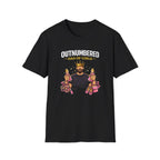 Outnumbered Dad of Girls - graphic T-Shirt