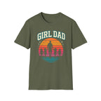 Girl Dad Sunset - 4 girls T-Shirt
