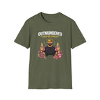 Outnumbered Dad of Girls - graphic T-Shirt