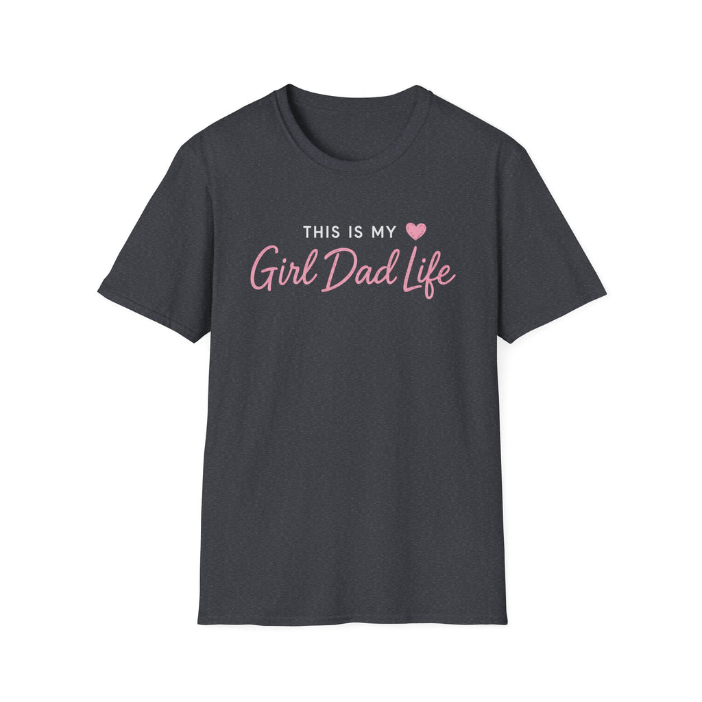 This is my Girl Dad Life - pink minimal T-Shirt