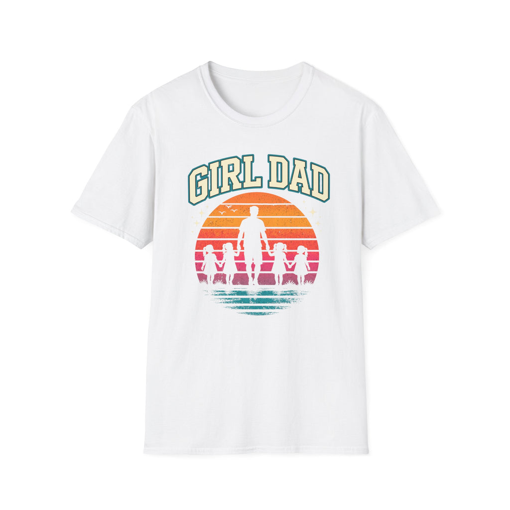 Girl Dad Sunset - 4 girls T-Shirt