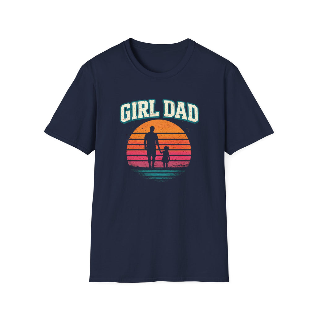 Girl Dad Sunset - 1 girl T-Shirt