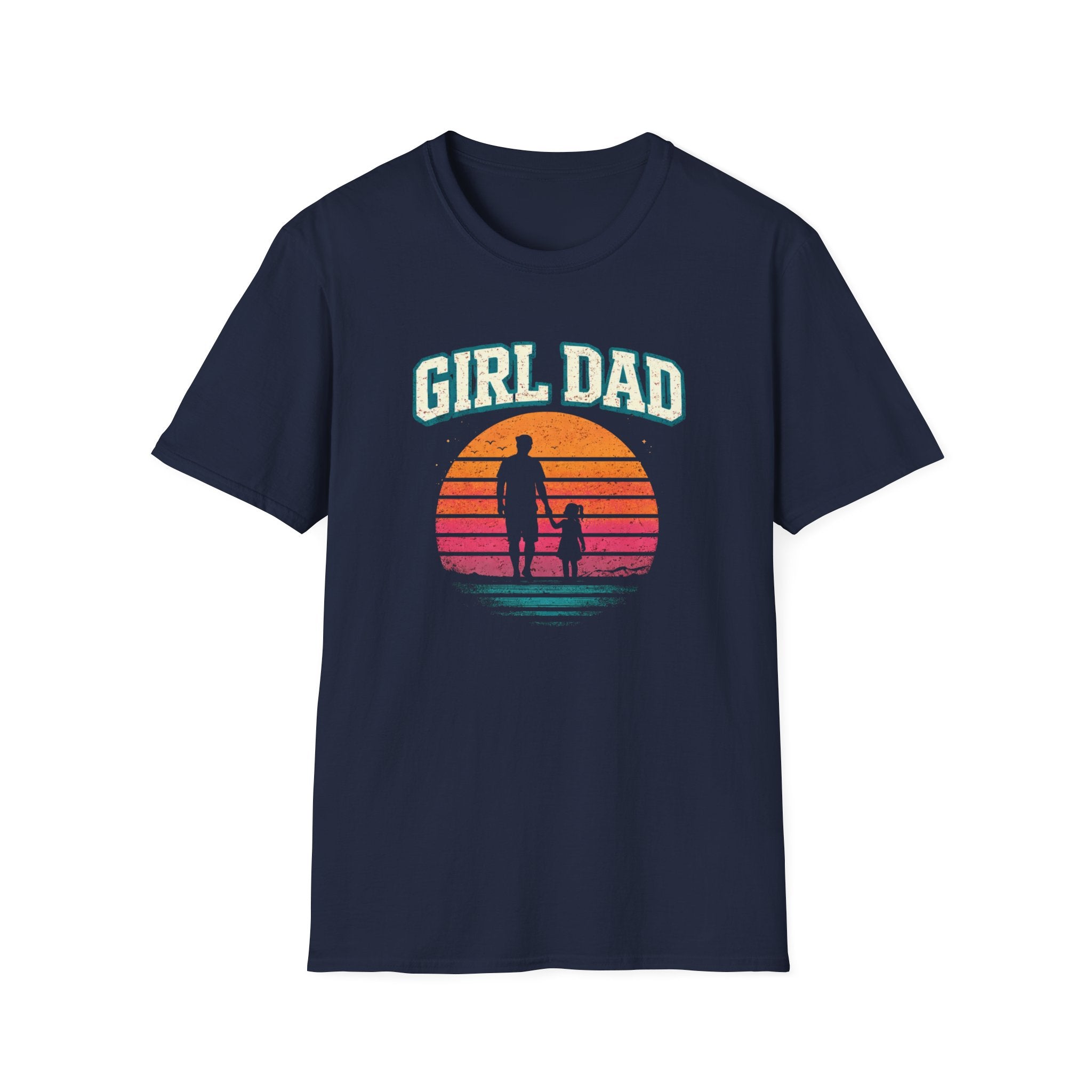Girl Dad Sunset - 1 girl T-Shirt