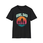 Girl Dad Sunset - 3 girls T-Shirt