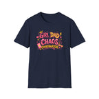 Girl Dad: Chaos Coordinator - Teen - pink graphic T-Shirt